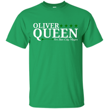 Load image into Gallery viewer, Oliver Queen For Star City Mayor - Green Arrow Design T-Shirt - usatodayshirt.com