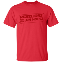 Load image into Gallery viewer, Rebellions are built on hope T-Shirt