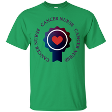 Load image into Gallery viewer, Cancer Nurse Heart Badge T Shirt T-Shirt - usatodayshirt.com