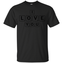 Load image into Gallery viewer, "I Love You" Scrabble Tiles T-Shirt - usatodayshirt.com