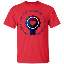 Load image into Gallery viewer, Cancer Nurse Heart Badge T Shirt T-Shirt - usatodayshirt.com