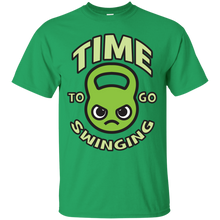 Load image into Gallery viewer, Time To Go Swinging - Kawaii Kettlebell (green) T-Shirt