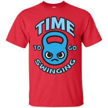 Load image into Gallery viewer, Time To Go Swinging - Kawaii Kettlebell (blue) T-Shirt