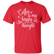 Load image into Gallery viewer, Coffee Is My Happy Thought - Light Version T-Shirt - usatodayshirt.com