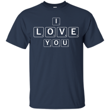 Load image into Gallery viewer, Cute "I Love You" Scrabble Tiles for couples, best friends, family memebers, etc. T-Shirt - usatodayshirt.com