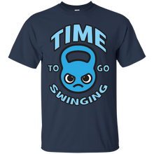 Load image into Gallery viewer, Time To Go Swinging - Kawaii Kettlebell (blue) T-Shirt