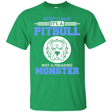 Load image into Gallery viewer, Keep Calm, It's a PitBull....NOT a freaking Monster T-Shirt