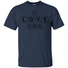 Load image into Gallery viewer, "I Love You" Scrabble Tiles T-Shirt - usatodayshirt.com
