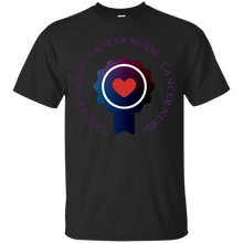 Load image into Gallery viewer, Cancer Nurse Heart Badge T Shirt T-Shirt - usatodayshirt.com