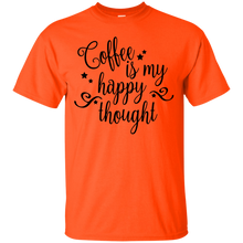 Load image into Gallery viewer, Coffee Is My Happy Thought - Dark Version T-Shirt - usatodayshirt.com