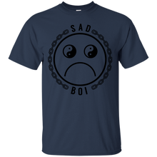 Load image into Gallery viewer, Sad Boi on White T-Shirt - usatodayshirt.com