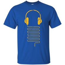 Load image into Gallery viewer, Gold Headphones T-Shirt