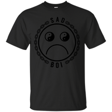 Load image into Gallery viewer, Sad Boi on White T-Shirt - usatodayshirt.com