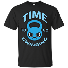 Load image into Gallery viewer, Time To Go Swinging - Kawaii Kettlebell (blue) T-Shirt