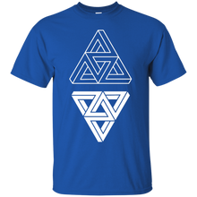 Load image into Gallery viewer, Penrose Triangles on Black T-Shirt - usatodayshirt.com
