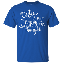 Load image into Gallery viewer, Coffee Is My Happy Thought - Light Version T-Shirt - usatodayshirt.com