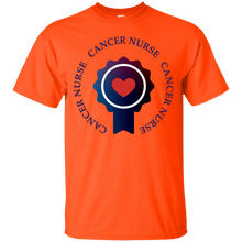 Load image into Gallery viewer, Cancer Nurse Heart Badge T Shirt T-Shirt - usatodayshirt.com