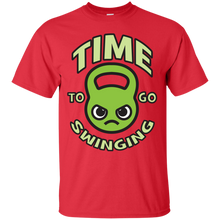 Load image into Gallery viewer, Time To Go Swinging - Kawaii Kettlebell (green) T-Shirt