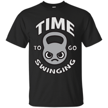 Load image into Gallery viewer, Time To Go Swinging - Kawaii Kettlebell (grey) T-Shirt