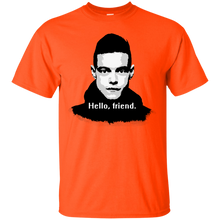 Load image into Gallery viewer, Elliot Alderson: "Hello, friend" Quote (Mr. Robot) T-Shirt - usatodayshirt.com