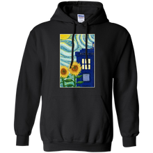 Load image into Gallery viewer, Vincent Van Gogh style sunflowers and Tardis T-Shirt - teecen.com