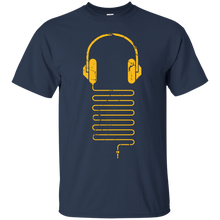 Load image into Gallery viewer, Gold Headphones T-Shirt