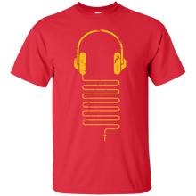 Load image into Gallery viewer, Gold Headphones T-Shirt
