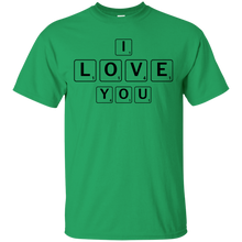 Load image into Gallery viewer, "I Love You" Scrabble Tiles T-Shirt - usatodayshirt.com