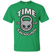 Load image into Gallery viewer, Time To Go Swinging - Kawaii Kettlebell (grey) T-Shirt