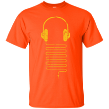 Load image into Gallery viewer, Gold Headphones T-Shirt