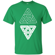 Load image into Gallery viewer, Penrose Triangles on Black T-Shirt - usatodayshirt.com