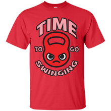Load image into Gallery viewer, Time To Go Swinging - Kawaii Kettlebell (red) T-Shirt