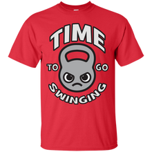 Load image into Gallery viewer, Time To Go Swinging - Kawaii Kettlebell (grey) T-Shirt