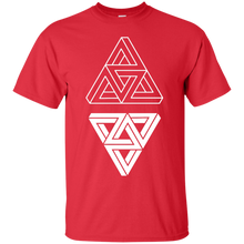 Load image into Gallery viewer, Penrose Triangles on Black T-Shirt - usatodayshirt.com
