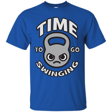Load image into Gallery viewer, Time To Go Swinging - Kawaii Kettlebell (grey) T-Shirt
