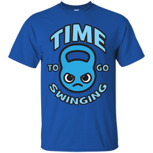 Load image into Gallery viewer, Time To Go Swinging - Kawaii Kettlebell (blue) T-Shirt