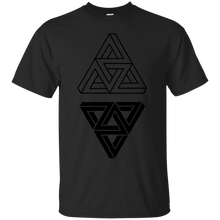 Load image into Gallery viewer, Penrose Triangles on White T-Shirt - usatodayshirt.com