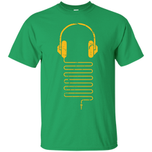 Load image into Gallery viewer, Gold Headphones T-Shirt