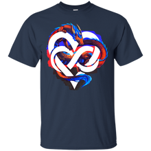 Load image into Gallery viewer, Polyamory Pride Dragon T-Shirt