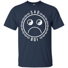 Load image into Gallery viewer, Sad Boi on Black T-Shirt - usatodayshirt.com