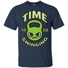 Load image into Gallery viewer, Time To Go Swinging - Kawaii Kettlebell (green) T-Shirt