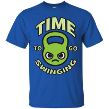 Load image into Gallery viewer, Time To Go Swinging - Kawaii Kettlebell (green) T-Shirt