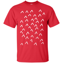 Load image into Gallery viewer, Black and White Minimalist Arrow Mountain Pattern T-Shirt - teecen.com