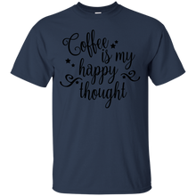 Load image into Gallery viewer, Coffee Is My Happy Thought - Dark Version T-Shirt - usatodayshirt.com