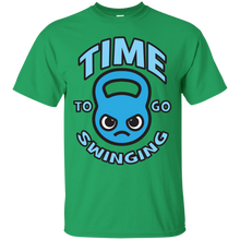 Load image into Gallery viewer, Time To Go Swinging - Kawaii Kettlebell (blue) T-Shirt