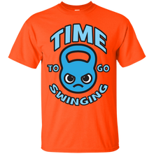Load image into Gallery viewer, Time To Go Swinging - Kawaii Kettlebell (blue) T-Shirt