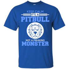 Load image into Gallery viewer, Keep Calm, It's a PitBull....NOT a freaking Monster T-Shirt