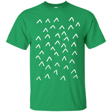 Load image into Gallery viewer, Black and White Minimalist Arrow Mountain Pattern T-Shirt - teecen.com