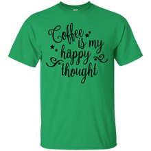Load image into Gallery viewer, Coffee Is My Happy Thought - Dark Version T-Shirt - usatodayshirt.com